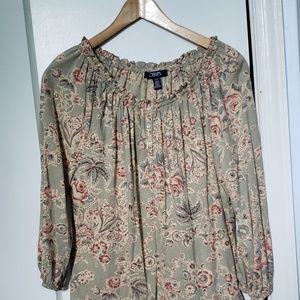 Chaps floral blouse